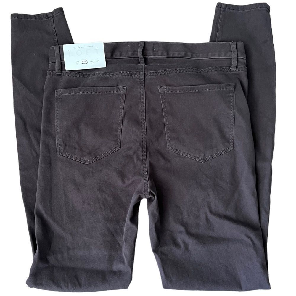 LOFT Soft touch Legging Jeans 8L Dark Grey/purple NWT🏷 has pockets!